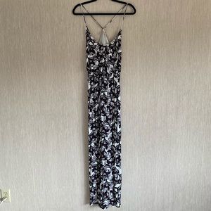 Loft Size Medium Purple & White Maxi Dress
